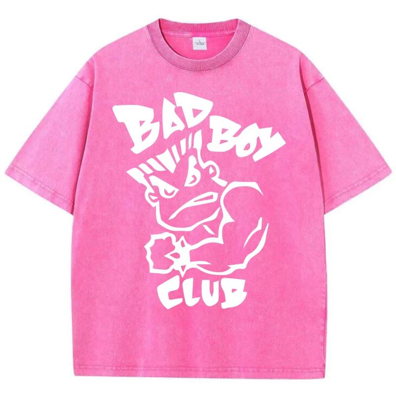 Strong gorilla print T-shirt men's and women's fashion water wash vintage short sleeve hip hop soft casual style top t shirt