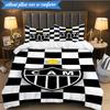 3PCS Clube Atlético Mineiro With Shield Soft Bedding Set,Including 1pc Duvet Cover And 2pcs Pillowcases Perfect for Bedroom, Dormitory, Fan gift