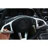 For 2016- Mercedes-Benz GLC Silver ABS Steering Wheel Decor Cover Trim 1PCS