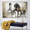Oil Painting Animal Posters and Prints Horses Canvas Painting Black and White Wall Pictures for Living Room Cuadros Home Decor
