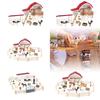 Farm Animal Figures Toys Animal Model, Includes Fence Learning Toy Set, Farm Figurines Playset for Boys Girls, Kids 3-7 Year Old