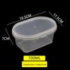 Handon 700ml Round Transparent Takeaway Fruit Salad Containers