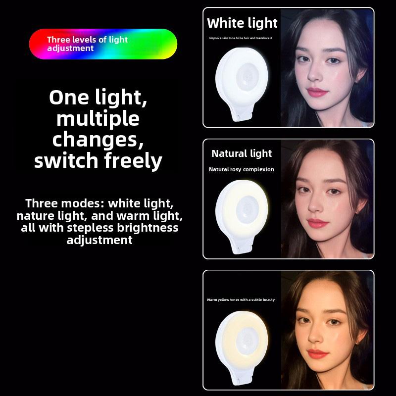 Mobile Phone Magnetic Filling Light Selfie Beauty Light Mobile Phone Filling Light Portable Mini Magnetic Bracket