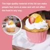 EY# 50 Pcs Cupcake Liners Disposable Ramekins Portable with 50Pcs Lids Baking Cu