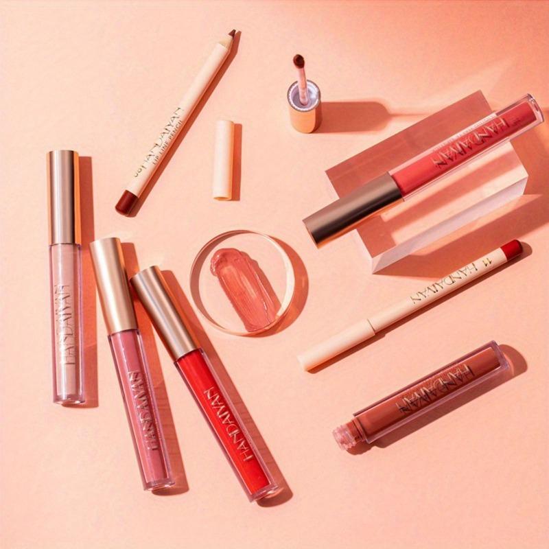 Matte Nude Brown Lipliner Pencil Lipsticks 12 Colors Lip Contour Kit Waterproof Non-sticky Sexy Velvet Red Lipgloss Makeup Tool