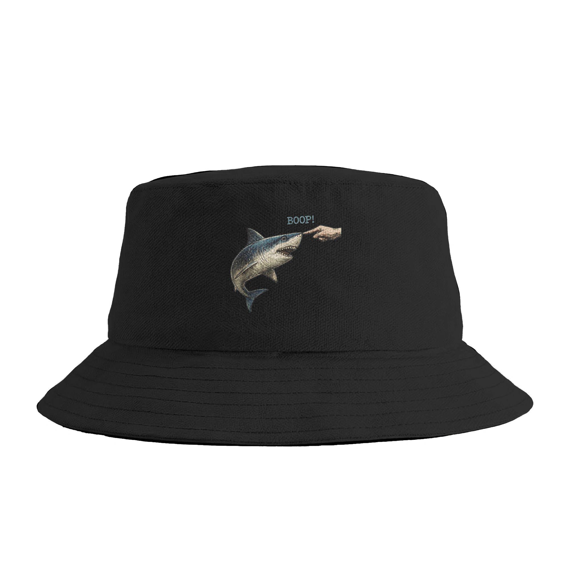 Boop Shark Meme Funny Nose Touch Shark Bucket Hat Spring  Classic FisherUnisex Hats For Unisex Personality Fishing Caps Hawaii One Size