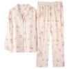 Pure Cotton Pajamas Women'S Long-Sleeved Cotton Loungewear Set That Can Be Worn Outside In Autumn And Winter