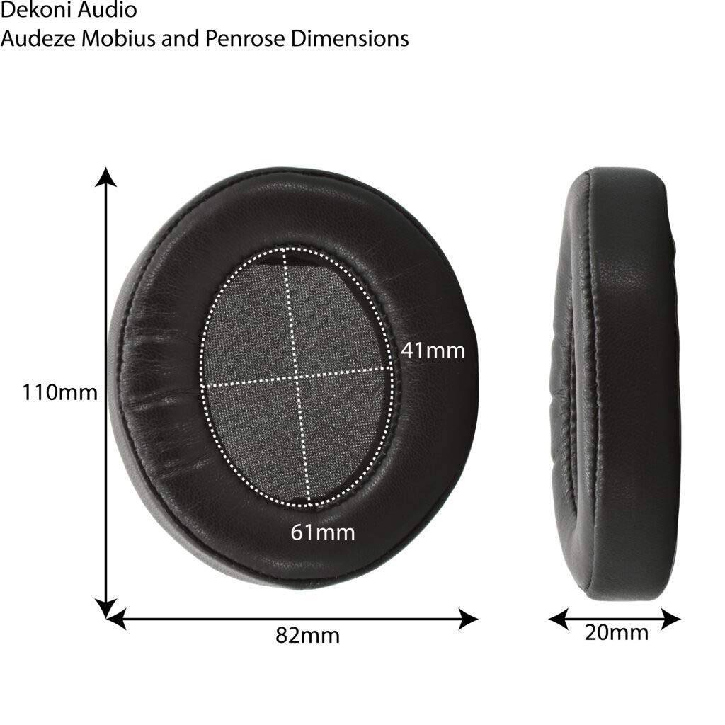 Dekoni Audio Replacement Ear Pads for Audeze Mobius Dekoni Choice Leather & Penrose, (EPZ-MOBIUS-CHL)