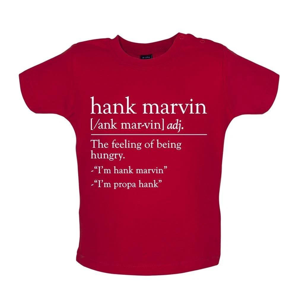 Hank Marvin: Definition - Baby T-Shirt / Babygrow - Marv Funny Slogan Hungry 160