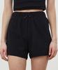 ITOV SEOUL 2Pcs Ribbon Ribbed Shorts Bk