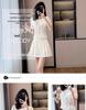 Summer Style Petite Women's French Luxury Two-Piece Set: Stylish Top and Skirt
