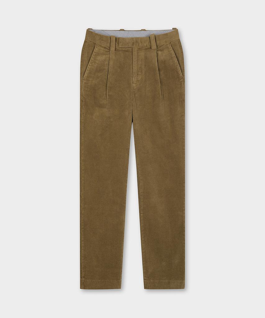 BROOKS BROTHERS Traditional Fit 8W Corduroy Pants (Brown) (Bbpcmm69194Ew)