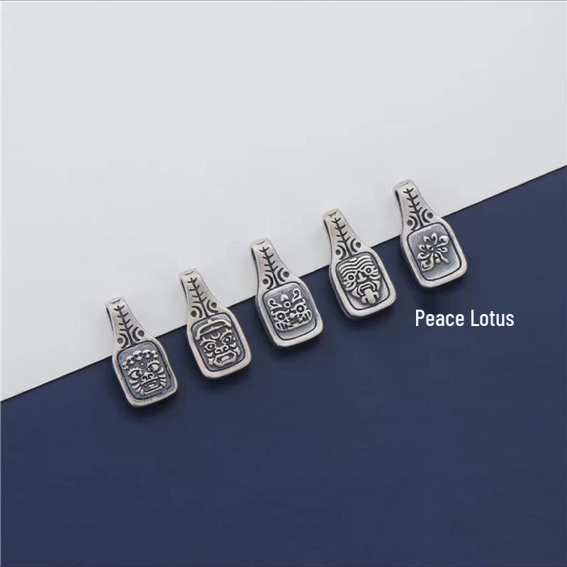 Non-fading Tibetan Copper Card Buckle Handmade Prayer Beads String - Buddhist Accessories.