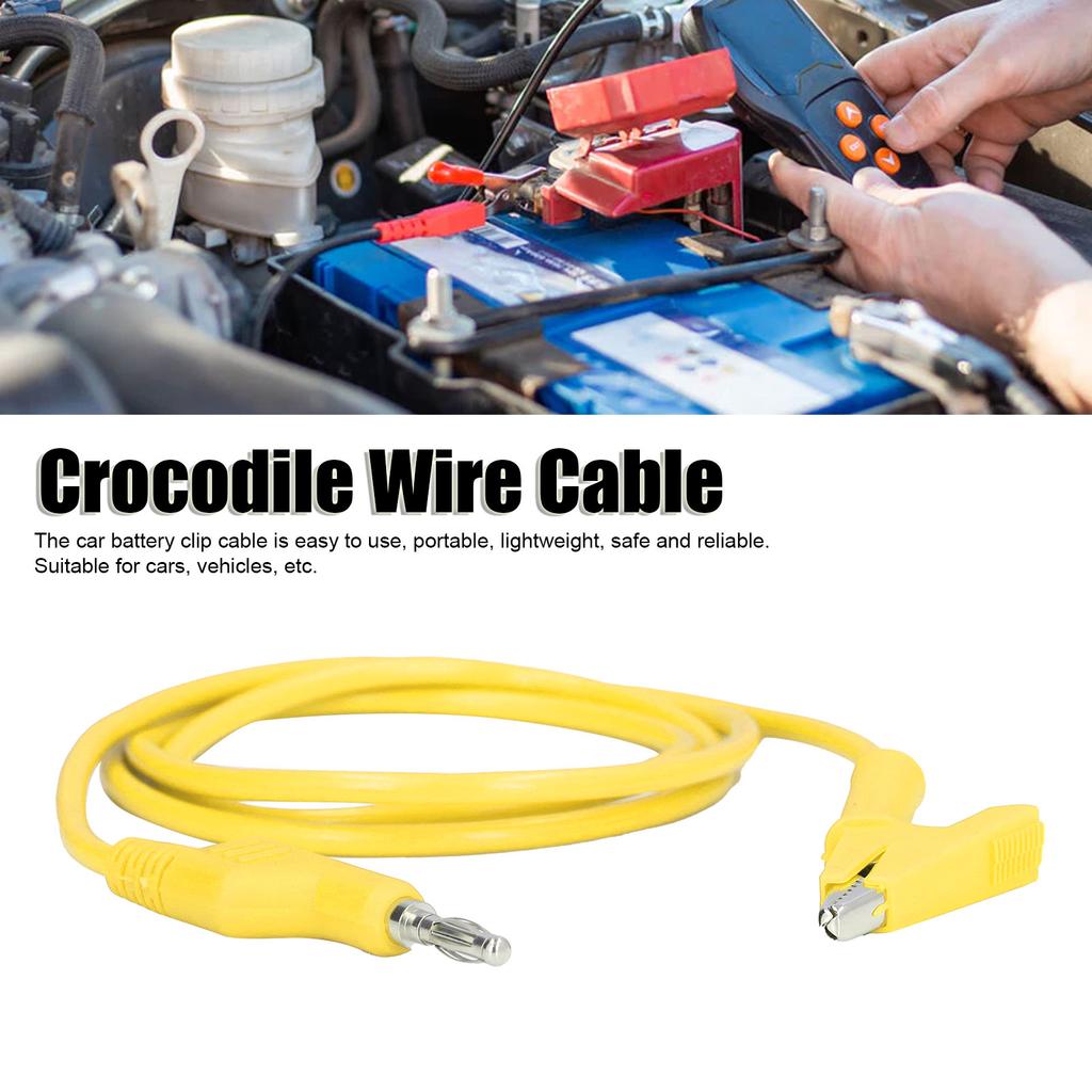   Clip Test  s Banana Plug Wire Cable Flexible for Electrical Testing J.70035‑1 4mm