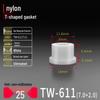 T-förmiger Nylon-Kunststoff-Dichtungsring und Schraubwellenhülse (Für dich: M2-M35)