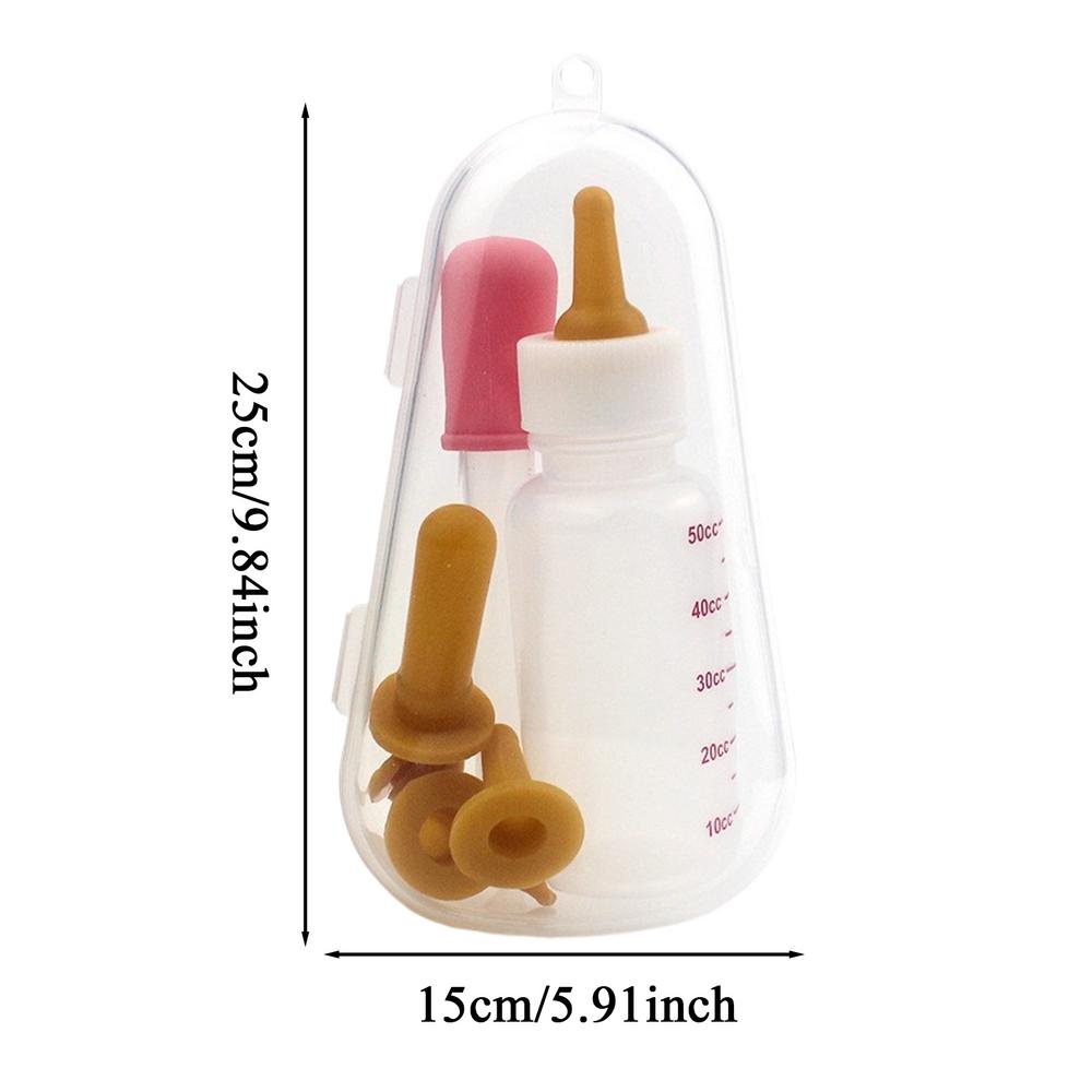 Pet Feeding Bottle Kit With Storage Case Kitten Nursing Bottles Puppy Milk Feeder For Small Animals Newborns Dog And Cat