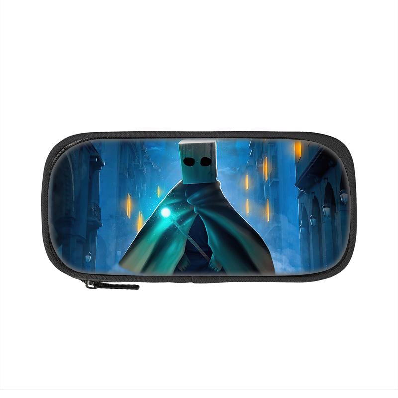 Little Nightmares Pencil Case, Large Capacity, Lightweight, Cartoon Print, New School Style for Male and Female Students