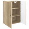 Wall Mounted Cabinet in Sonoma Oak Finish 66 x 34.5 x 90 cm Particleboard