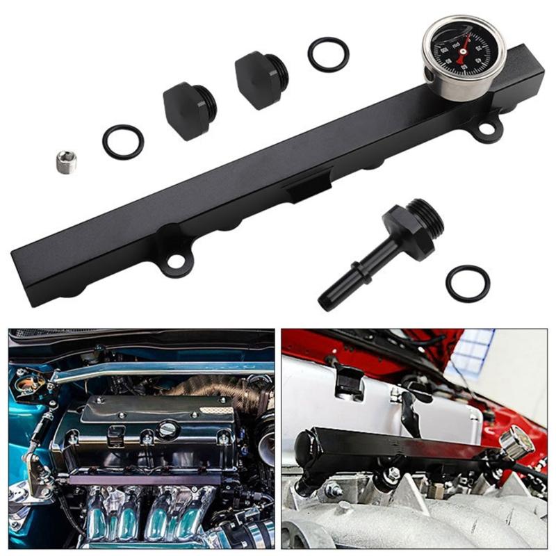 Fuel Rail Set Aluminum Fuel Rail Set Power Output for Track for K20 K24 RSX