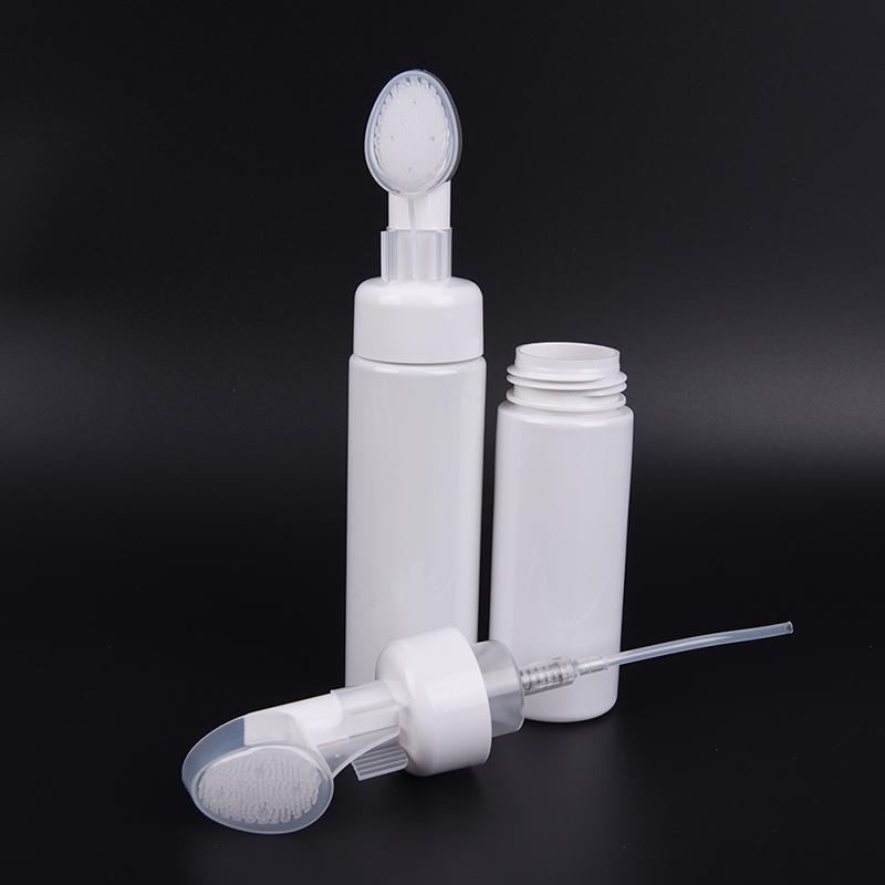 1Pc Foaming Bottle Froth Pump Soap Mousses Liquid With Cleansing Brush