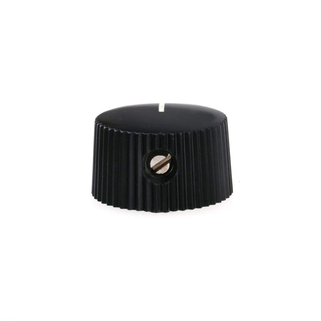 Musiclily Pro Plastic Feneder Amplifier Knobs for CTS Solid Shaft Control Black of Pots, (Set 6)