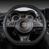 Microfiber Leather D Shape 38cm Car Steering Wheel Cover For Suzuki Swift 2017 2018     Sport Auto Accessories