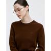 Giovanni Valentino Women's Pure Wool Faux Two-Piece Round Neck Sweater