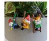 3 Piece Dwarf Figurine Set for Flower Pot Hanging Ladder Climbing Garden Pot Ornament Miniature Decoration Outdoor Indoor