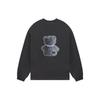 We11done Teddy Bear Pearl Necklace Print Round Neck Long Sleeve T-Shirt Men Tops Charcoal WD-TT9-20-116-U-CH