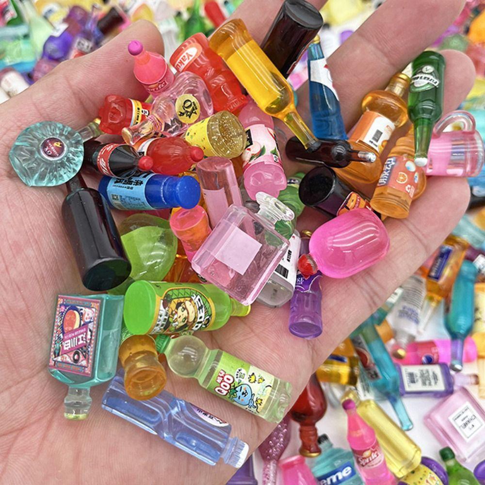 10pcs Miniature Mini Play Kitchen for Doll Drinks Miniature Coffee Cup Drinks  Dollhouse Accessories