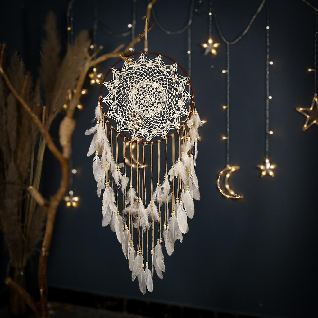 Bohemian Large Dream Catcher Handwoven Feather Dream Catcher Interior Decoration Dream Catcher