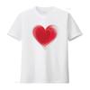Red Heart Summer T Shirt for Women  with Cool Prints National Parents Day S Vintage Washed Fashion Streetwear Breathable