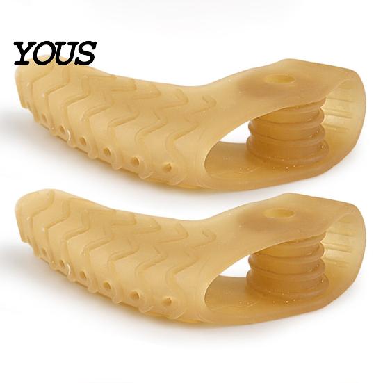 Anti-slip Toe Separator 1 Pair for Overlapping Toes, Soft SEBS Bunion Corrector, Double Foot Pain Relief Spacer Hole Hallux Valgus, Breathable
