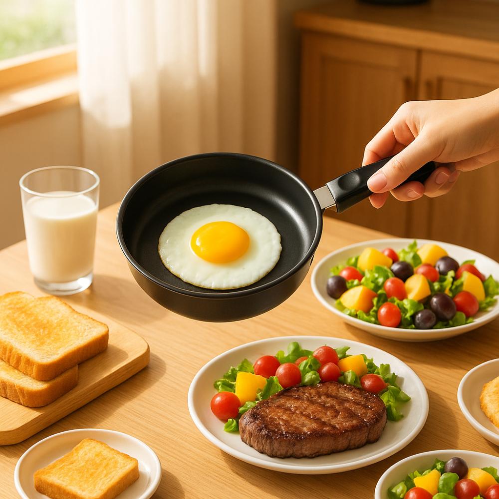 Antihaft Mini Bratpfanne Unbeschichtet Eier Pfannkuchen Verdickter Kochtopf Gas Induktionsherd