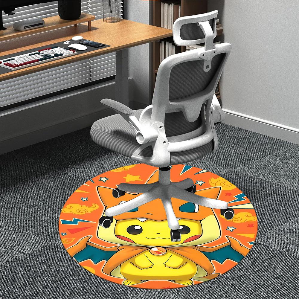 1pc Charmander Office Round Area Rug, Under Office Chairs Bedroom Living Room Home Decor  a1022265