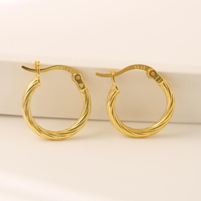 Mahuayuan Ring Earrings for Women's Fashion Versatile High-end Style