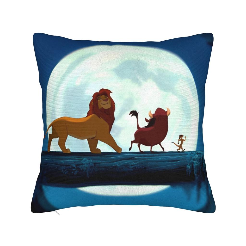 Król Lew Simba Kwadratowa Poszewka na Poduszkę Poliestrowa Poduszka Dekoracyjna , Nowatorska Poszewka Wystrój Domu
