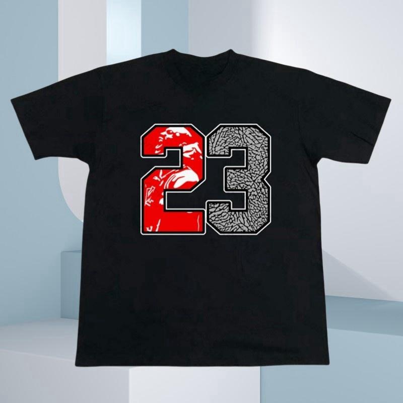 Létající Klasika 23 Sportovní Nadměrná Velikost Lehký Luxus Tištěné Tričko HipHop Pánské a Dámské Krátký Rukáv Ležérní Trendy Top