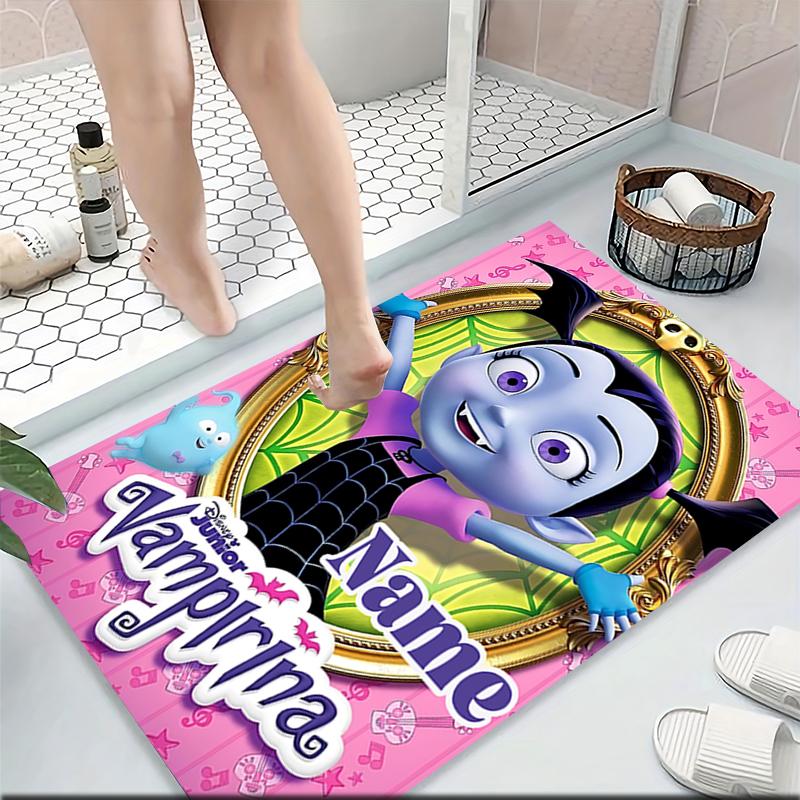 Custom Name Rainbow Fox Adventure Carpet Rug Customizable Soft Washable Anti-Slip Home Living Room Sofa Mats Personalized Rug. 0909161