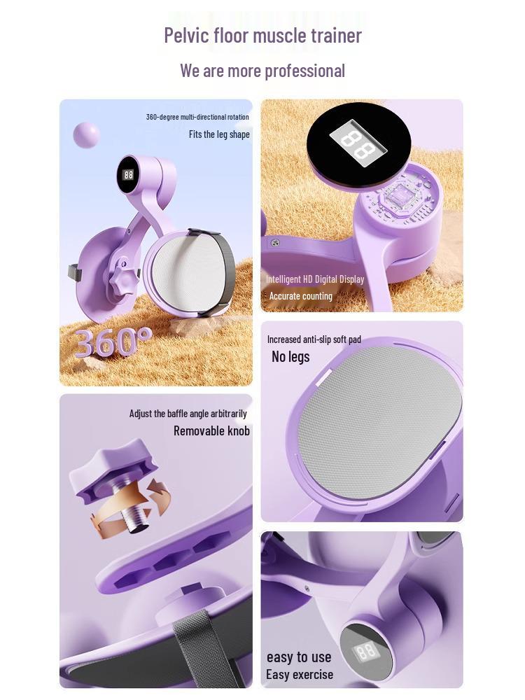 Pelvic Floor & Thigh Trainer: Yoga Leg Clamping Device for Postpartum Slimming & Home Use