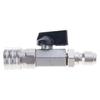Pressure Washer Connection Stainless Steel Adapter for Garden Hose Integrated Valves Control and Leakproof O Rings