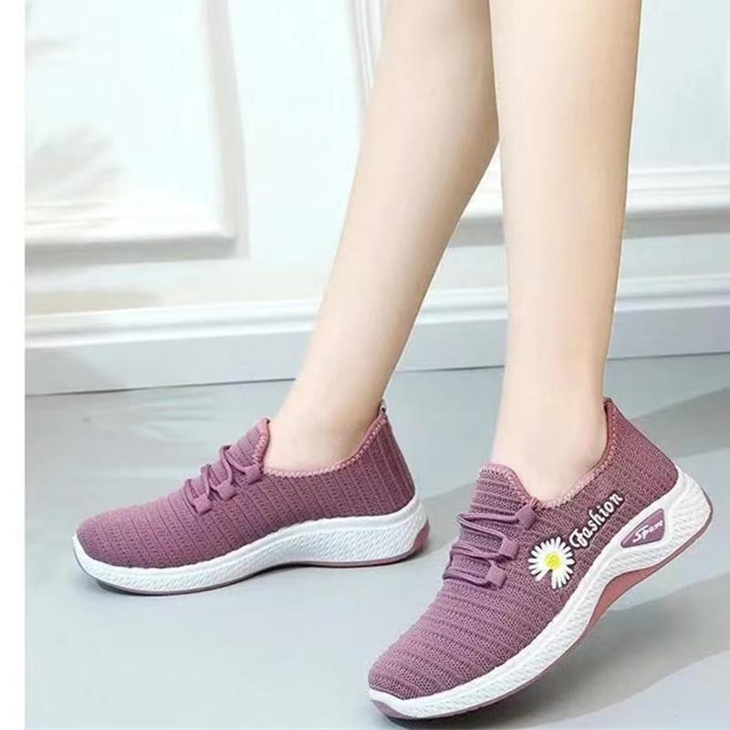 Sapatos Femininas Women Casual Sweet Light Weight Breathable Slip On Shoes Lady Cool Anti Skid Sport Outside Pink Shoes Ab273