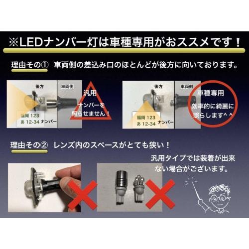 Aya LED Workshop Nissan Elgrand E52 Exclusive Nichia LED Number Light T10 Set of 2 Vehicle Inspection Compatible Made in Japan 3 Year Warranty (3-shot