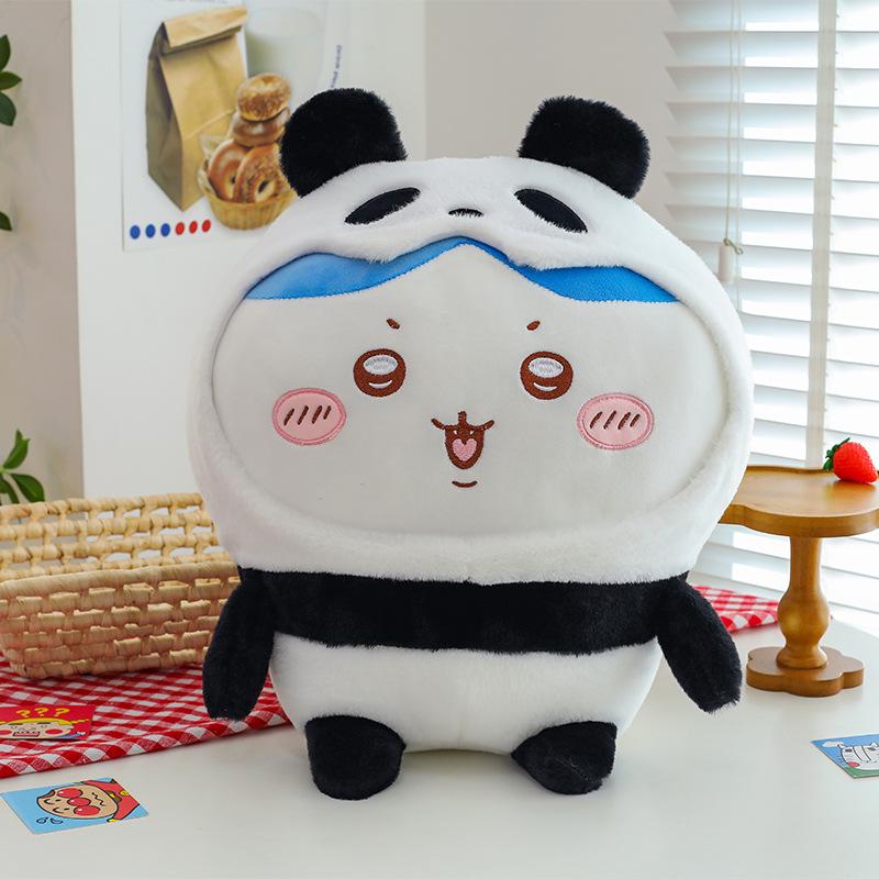 

Chiikawa Plush Toy - Cute Panda Transformation Hachi Usagi Doll Gift 30cm