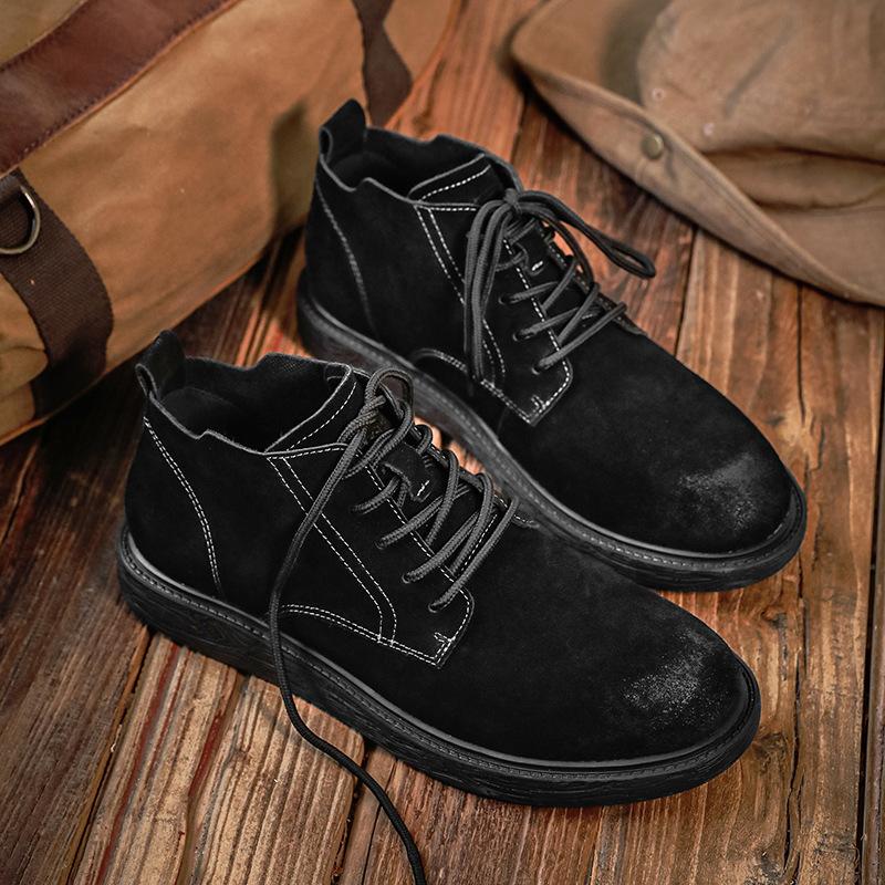 Fashion Fashionable Breathable Retro British Style Workwear Boots Warm Men's Snow Boots
