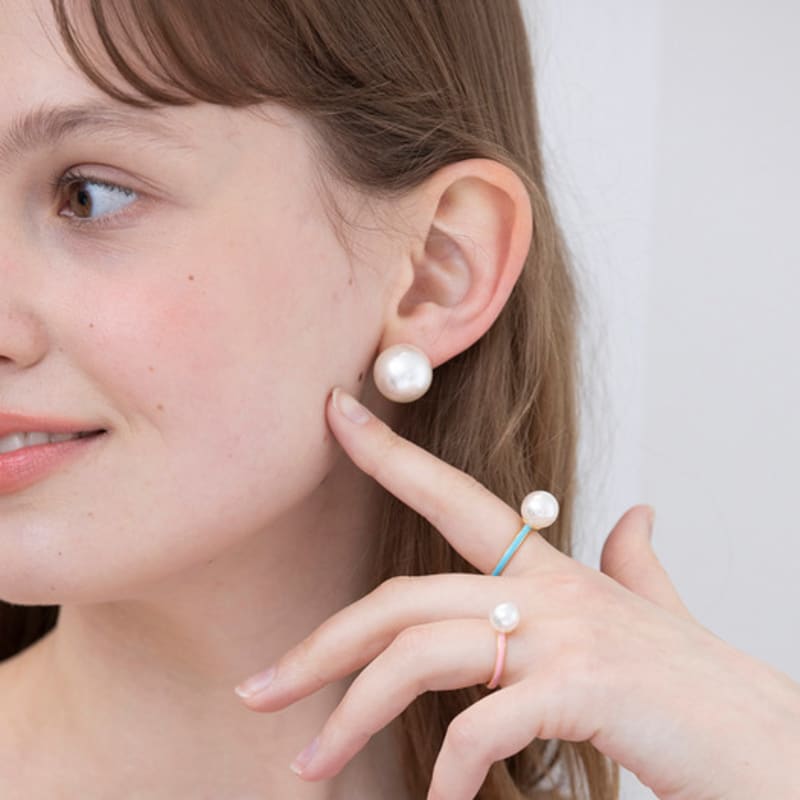 FANTASTIC PLANET Silver 925 Classic Pearl Earrings 8mm, 10mm, 12mm, 14mm, 16mm