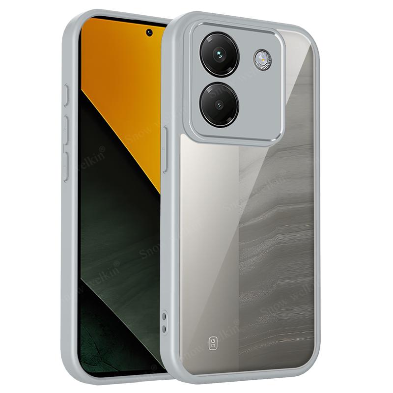 Průhledný silikonový kryt pro Xiaomi Poco M7 PocoM7 Pro Plus M7Pro 5G PC zadní díl TPU nárazník Nárazuvzdorný průhledný kryt na telefon