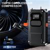 AT92-Car Emergency Battery Booster With Intelligent Clamp, Tire Inflation, And Jump Starter Functionality
