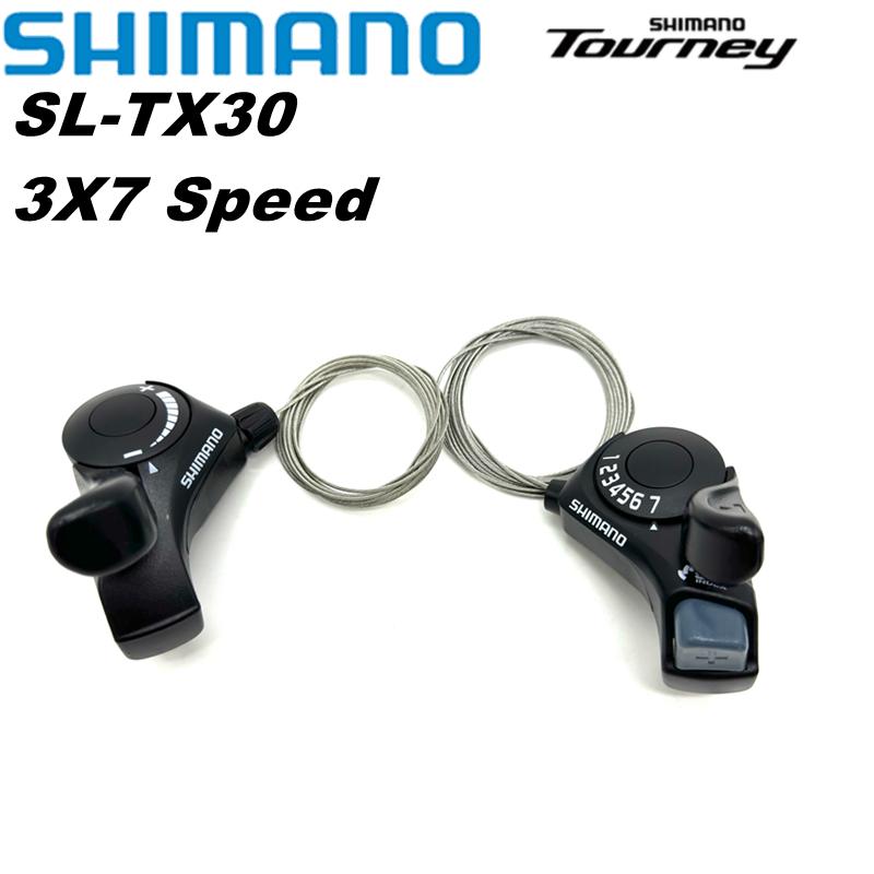 Shimano Tourney SL TX30 Mountain bike Trigger Shifters 6/7s 18/21s Speed Shift Levers bicycle shifter Derailleur Compatible TX30 3x7 speed