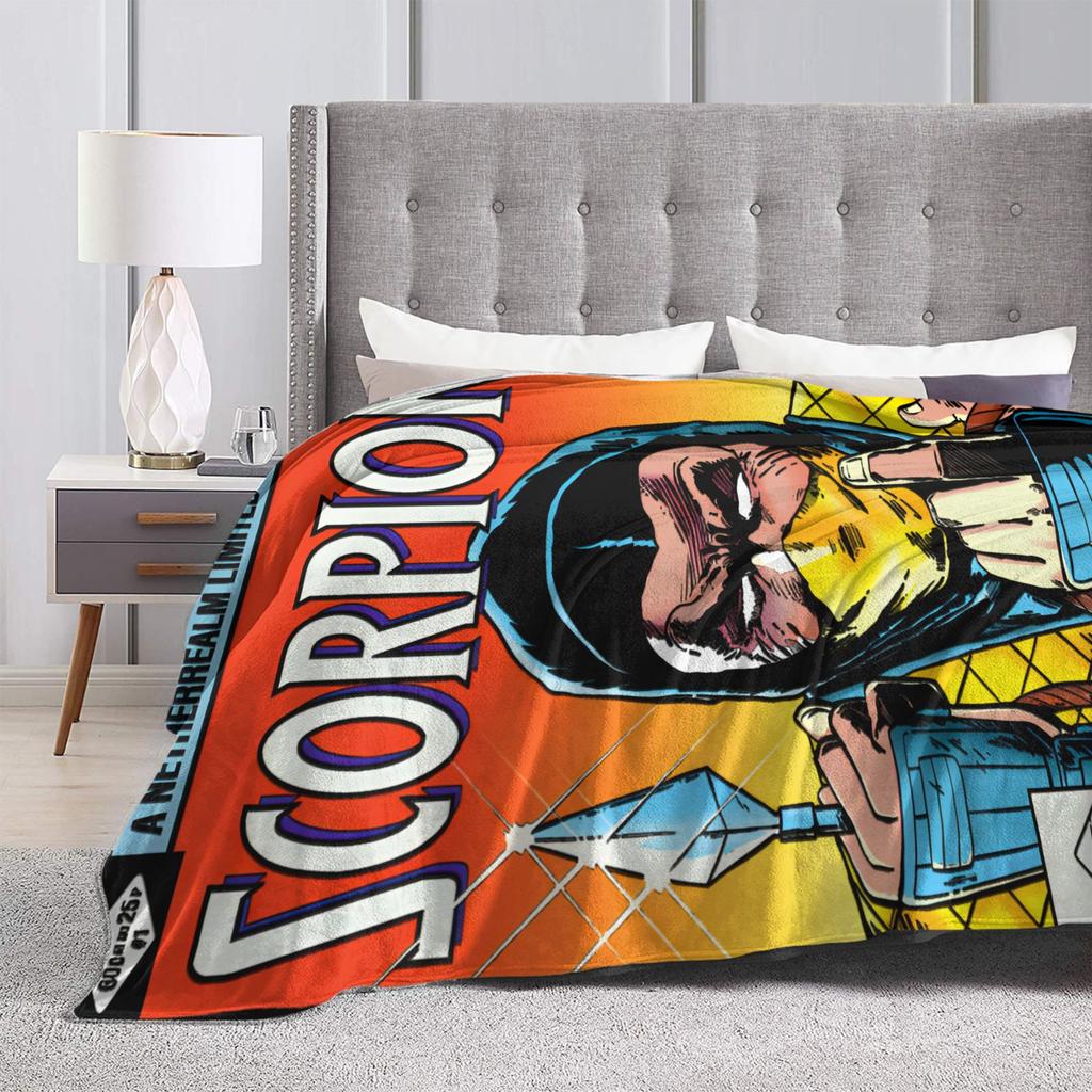Scorpion Limited Series Mortal Kombat Blanket Cover Wool Throw Blanket Bed Sofa Decoration Ultra-Soft Warm Bedspreads